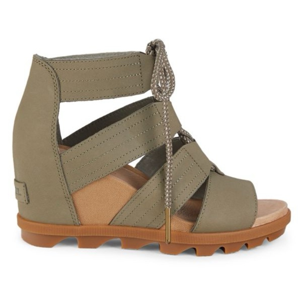 SOREL Joanie II Leather Wedge Sandals size 7 - Picture 4 of 8
